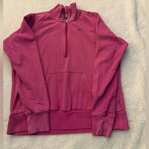 Nike Vibrant Pink Half-Zip Sweatshirt